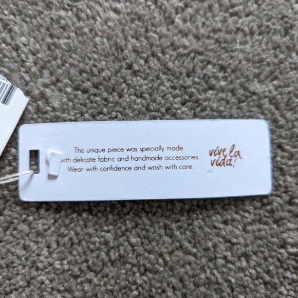 Pilyq ruched textured peach color bikini bottom swimsuit women's Medium BNWT NEW - Picture 8 of 9